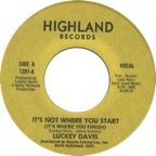 1201 - Luckey Davis - It's Not Where You Start - Highland (Yellow)